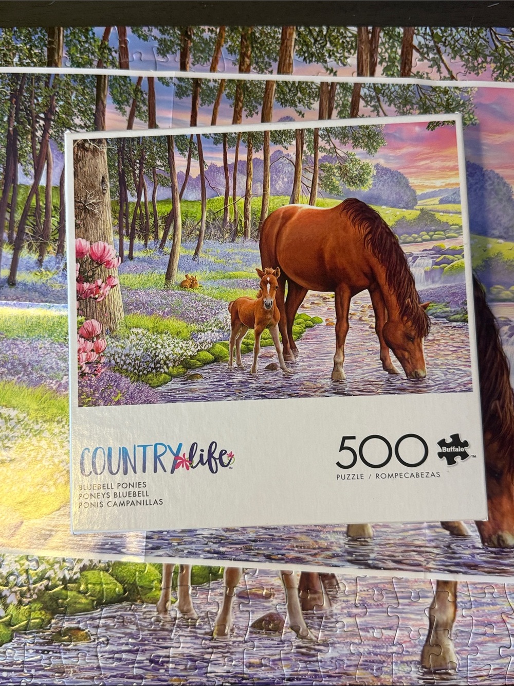 Country Life Bluebell Ponies 500 Piece Puzzle